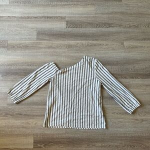 Asymmetrical striped Banana republic top